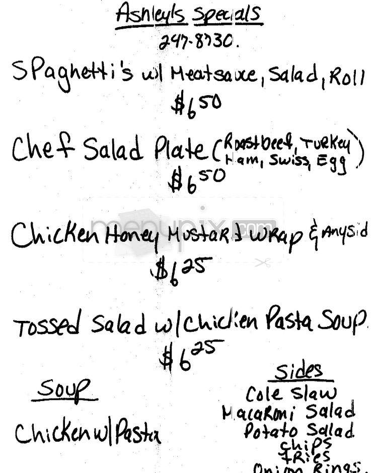 Ashley's - Hartford, CT menu_pic