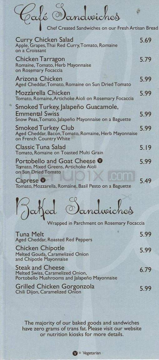 Au Bon Pain - Hartford, CT menu_pic