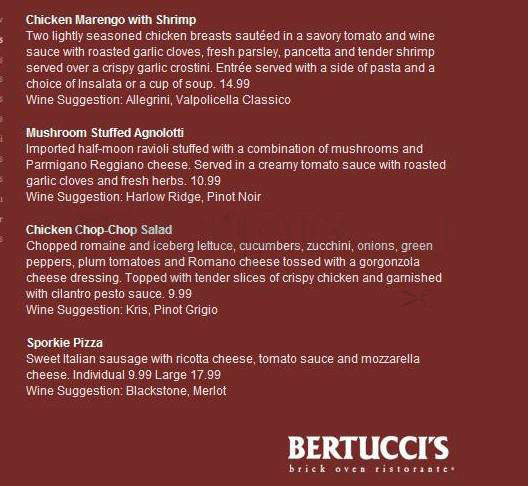Bertucci's Brick Oven - West Hartford, CT menu_pic