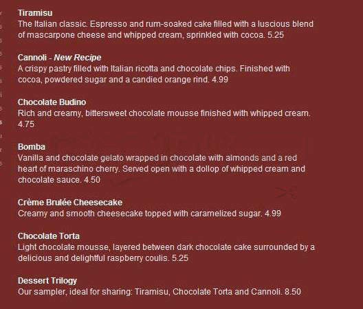 Bertucci's Brick Oven - West Hartford, CT menu_pic