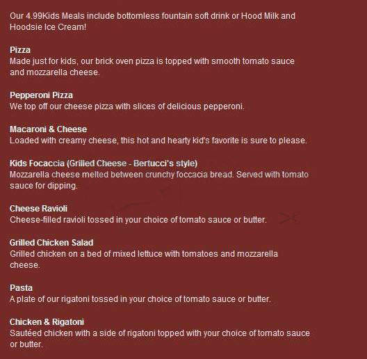 Bertucci's Brick Oven - West Hartford, CT menu_pic