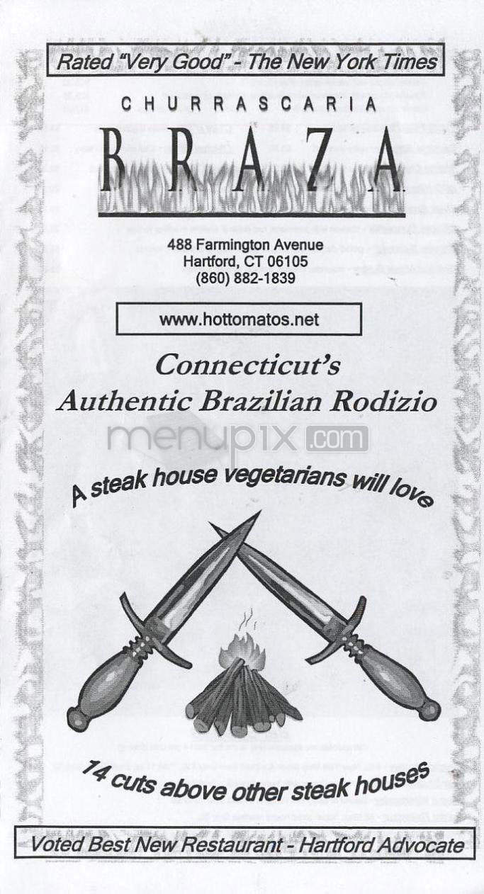 Churrascaria Braza - Hartford, CT menu_pic