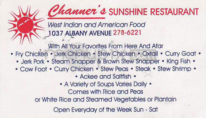 /720103/Channers-Sunshine-Restaurant-Hartford-CT - Hartford, CT