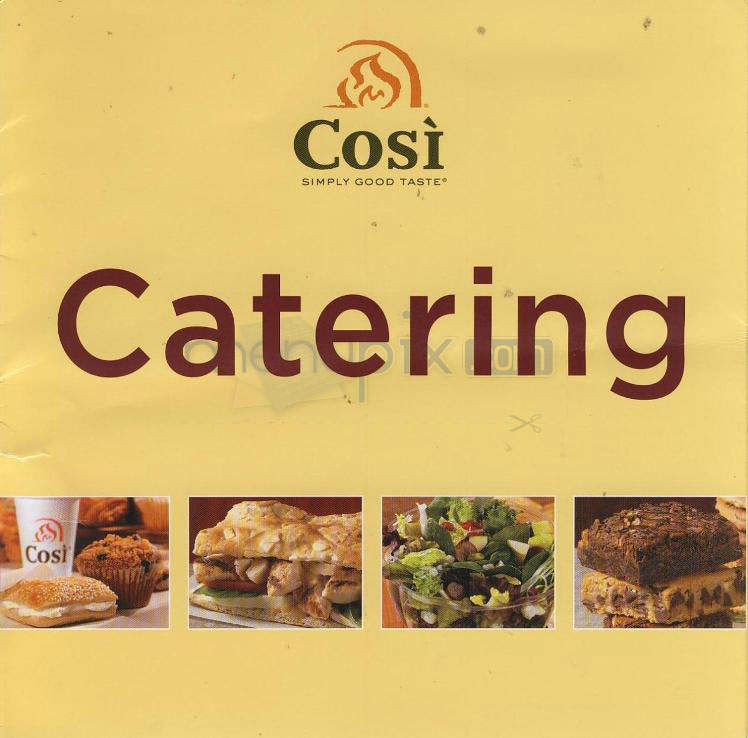 Cosi - West Hartford, CT menu_pic