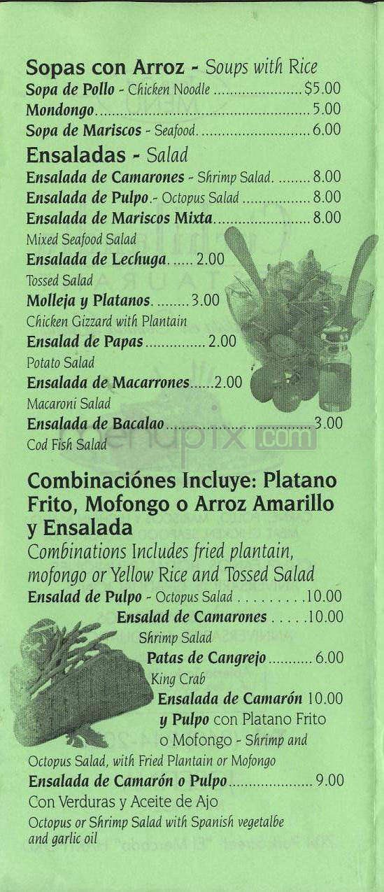 Cuchilandia Restaurant - Hartford, CT menu_pic