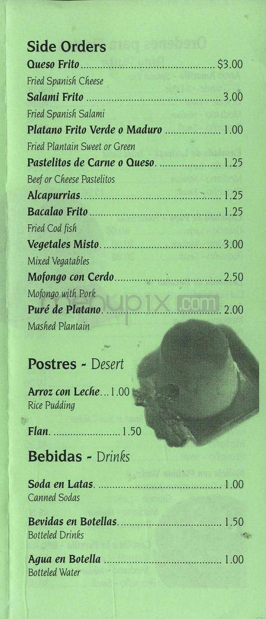 Cuchilandia Restaurant - Hartford, CT menu_pic