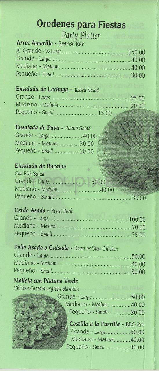 Cuchilandia Restaurant - Hartford, CT menu_pic