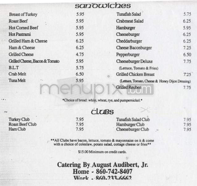 Fernwood Restaurant - West Hartford, CT menu_pic