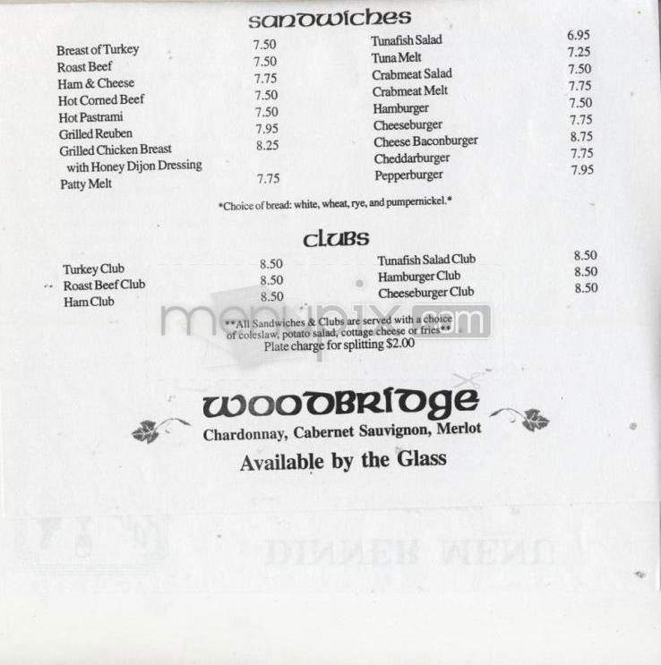 Fernwood Restaurant - West Hartford, CT menu_pic