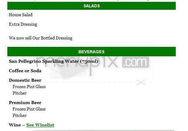 Harry's Pizza - West Hartford, CT menu_pic