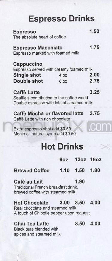 Jojo's Coffee Roasting Co - Hartford, CT menu_pic