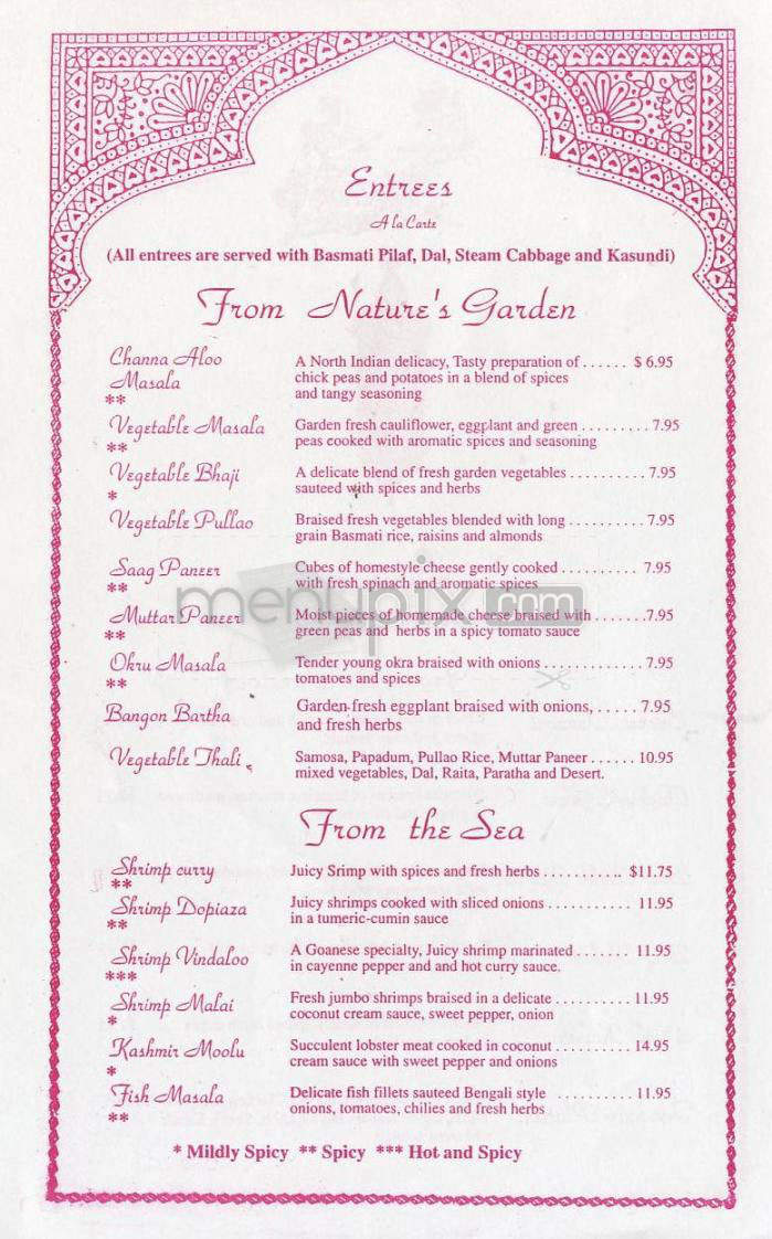 Kashmir Restaurant - Hartford, CT menu_pic