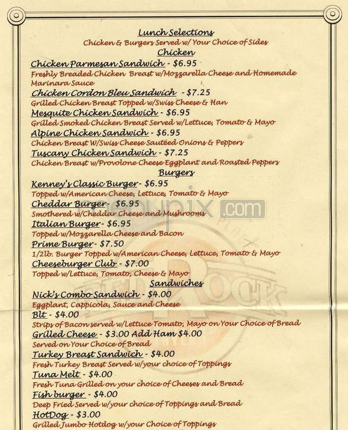 Red Rock Hartford Tavern - Hartford, CT menu_pic
