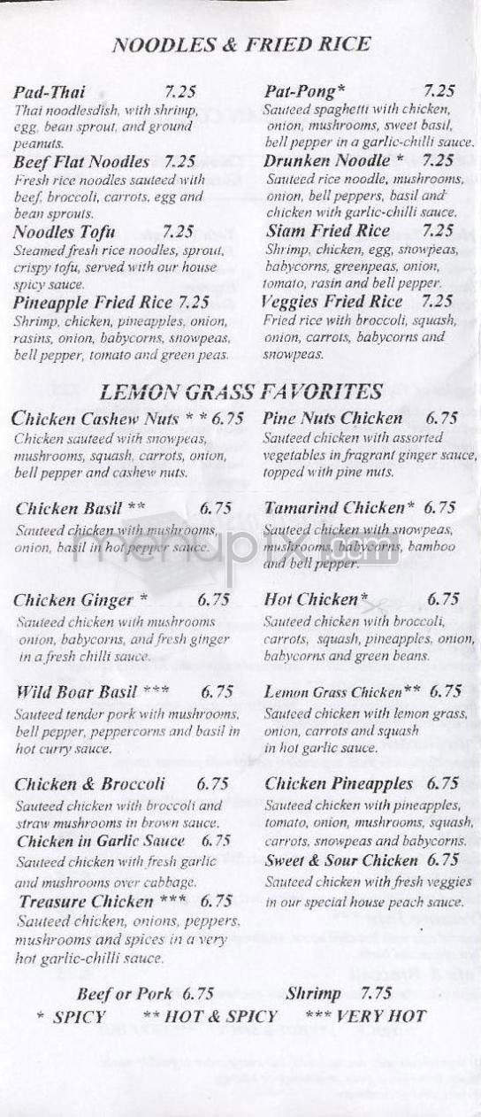 Lemon Grass Restaurant - West Hartford, CT menu_pic