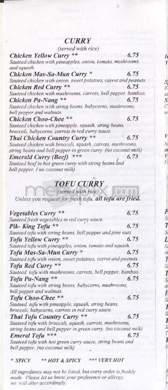Lemon Grass Restaurant - West Hartford, CT menu_pic