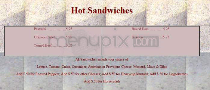 Max Bibo's On Trumbull St - Hartford, CT menu_pic