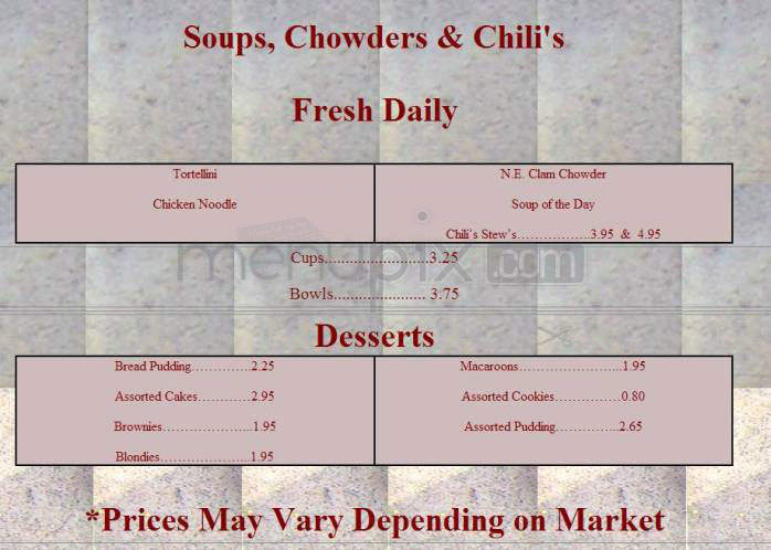 Max Bibo's On Trumbull St - Hartford, CT menu_pic