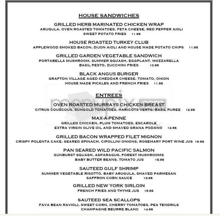 Max Downtown - Hartford, CT menu_pic