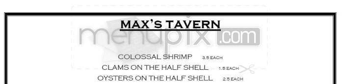 Max Downtown - Hartford, CT menu_pic