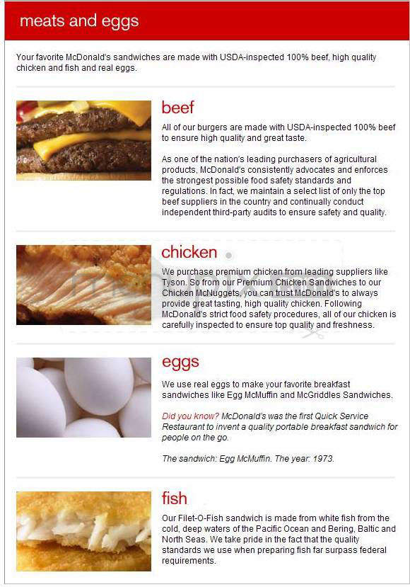 McDonald's - West Hartford, CT menu_pic
