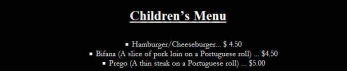 O Camelo Restaurant - Hartford, CT menu_pic