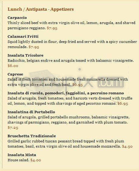 Peppercorns Grill - Hartford, CT menu_pic