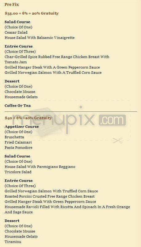 Peppercorns Grill - Hartford, CT menu_pic
