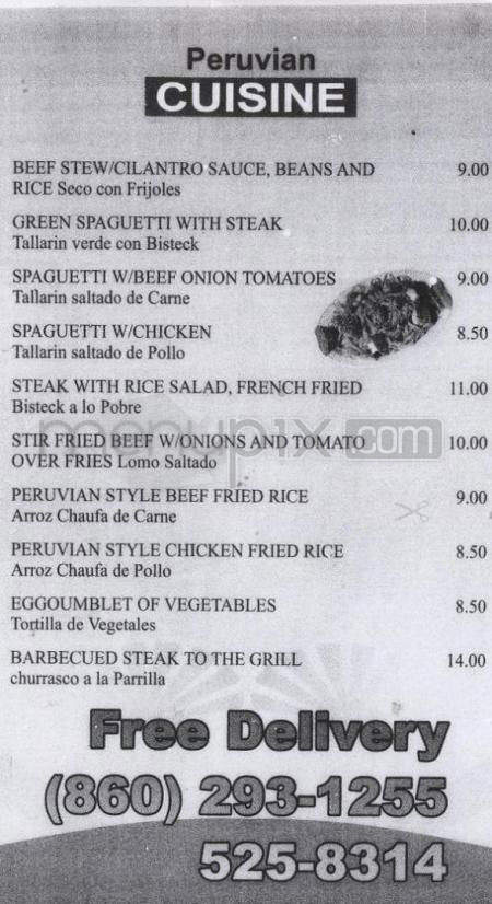Piolin Restaurant - Hartford, CT menu_pic