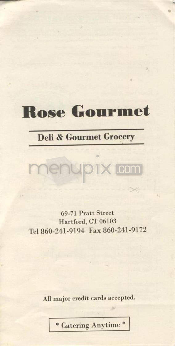 /720157/Rose-Gourmet-Deli-Hartford-CT - Hartford, CT