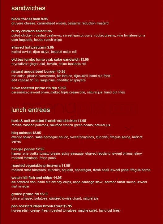Simmer Grille - West Hartford, CT menu_pic