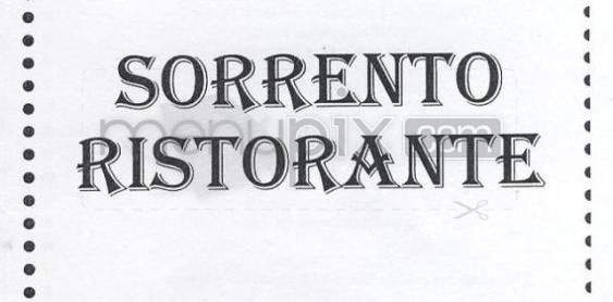 Sorrento Ristorante - Hartford, CT menu_pic