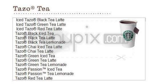Starbucks - Hartford, CT menu_pic