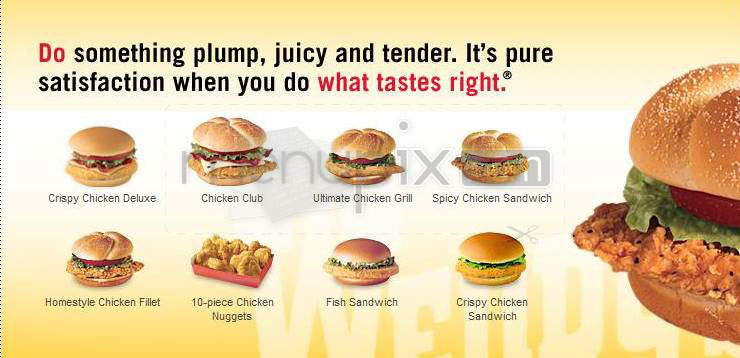 Wendy's - Hartford, CT menu_pic