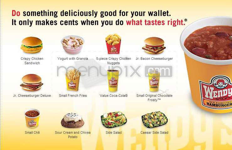 Wendy's - Hartford, CT menu_pic