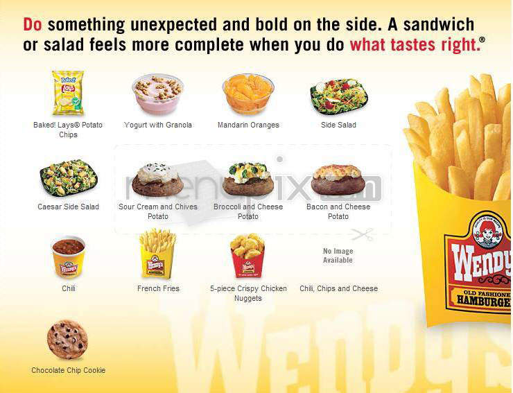 Wendy's - Hartford, CT menu_pic