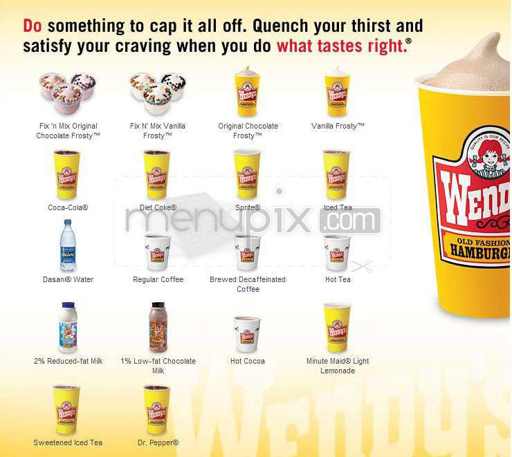 Wendy's - Hartford, CT menu_pic