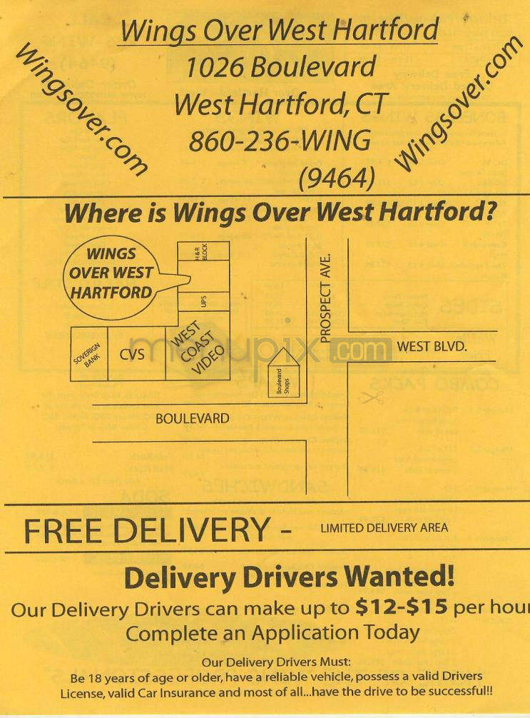 Wings Over Hartford West - West Hartford, CT menu_pic