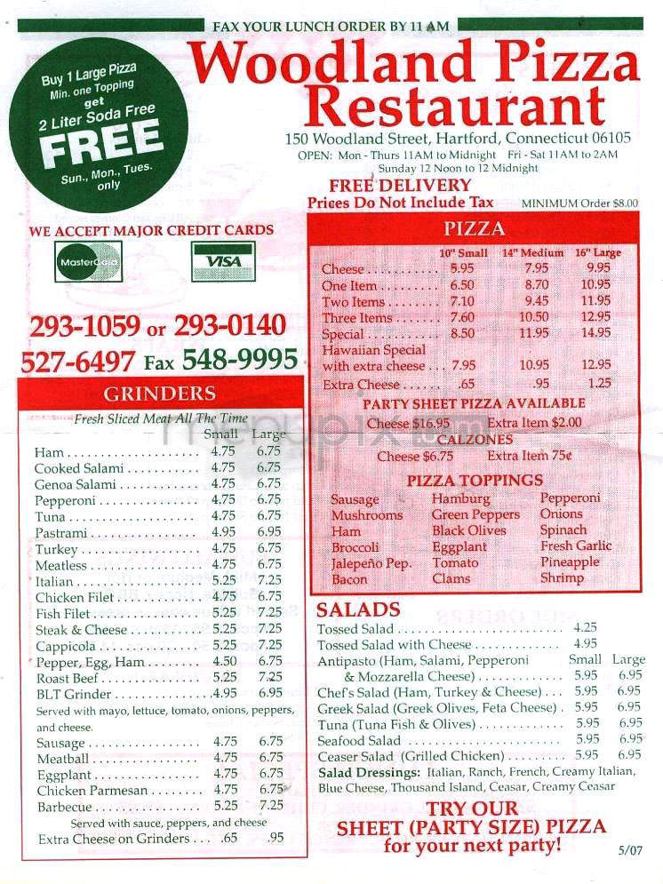 /720133/Woodland-Pizza-Restaurant-Hartford-CT - Hartford, CT