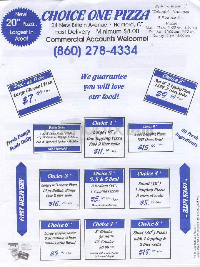 /720059/Choice-One-Pizza-Hartford-CT - Hartford, CT