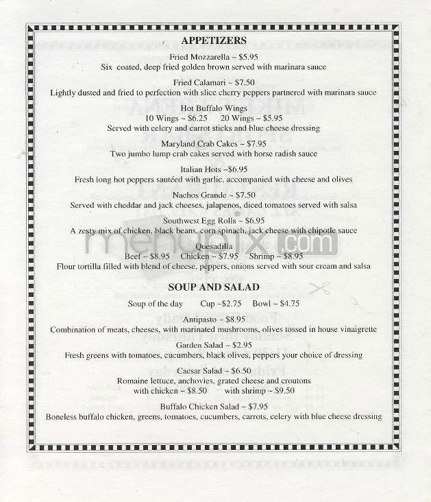 Mike's Arena Sports Bar and Restaurant - Hartford, CT menu_pic