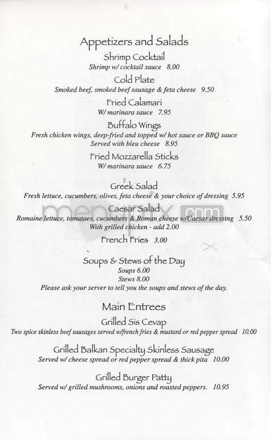 Old Bridge Restaurant - Hartford, CT menu_pic