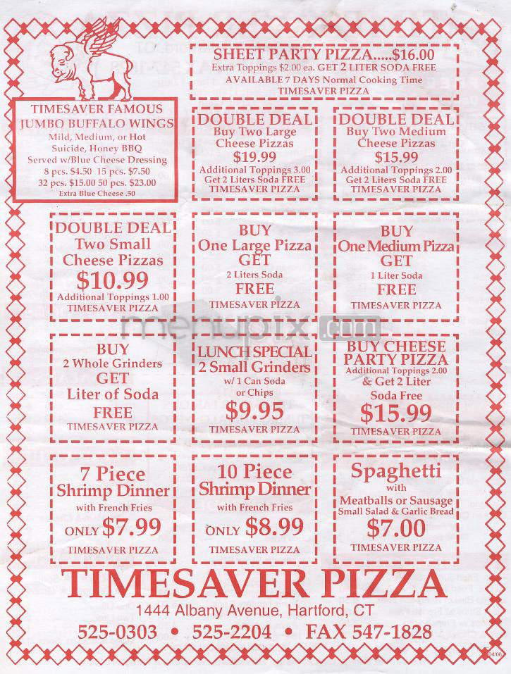 /720099/Timesaver-Pizza-Hartford-CT - Hartford, CT