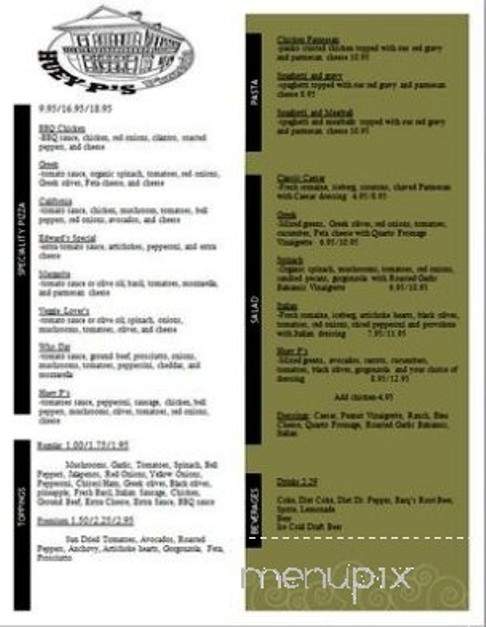 Huey P's Pizza - Gretna, LA menu_pic