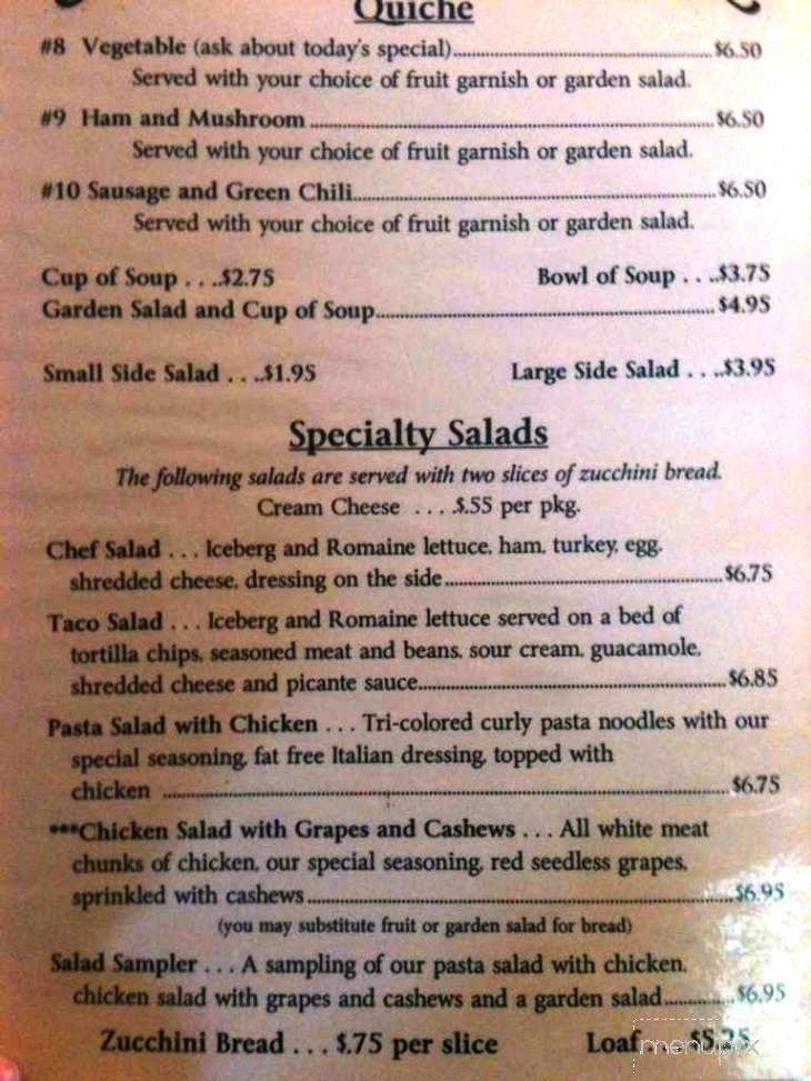 Hickory Street Cafe - Abilene, TX menu_pic