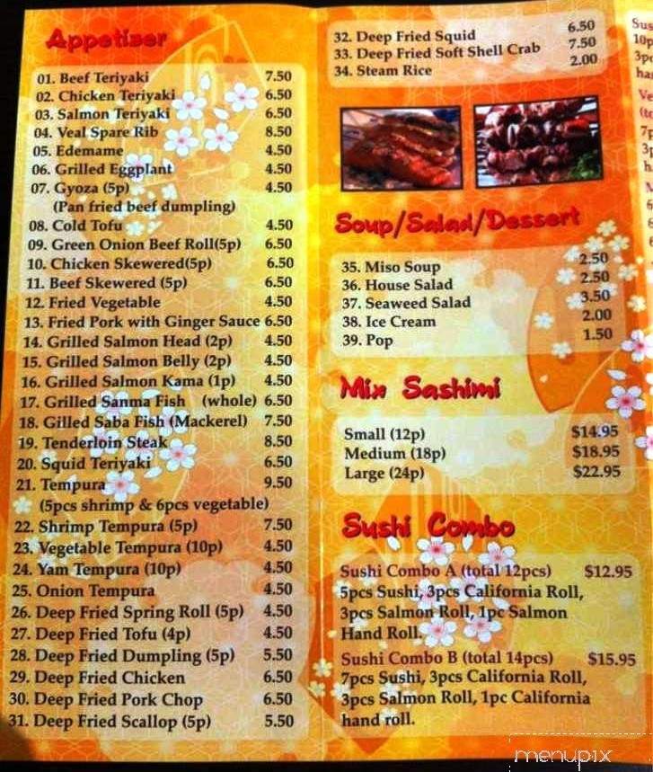 Happy Sushi - Halifax, NS menu_pic