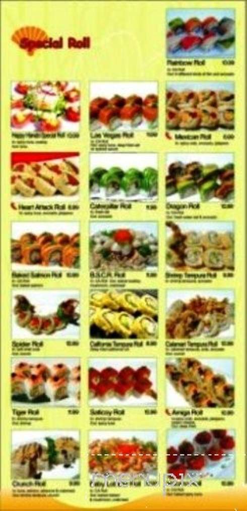 Hanabi Sushi - Reseda, CA menu_pic