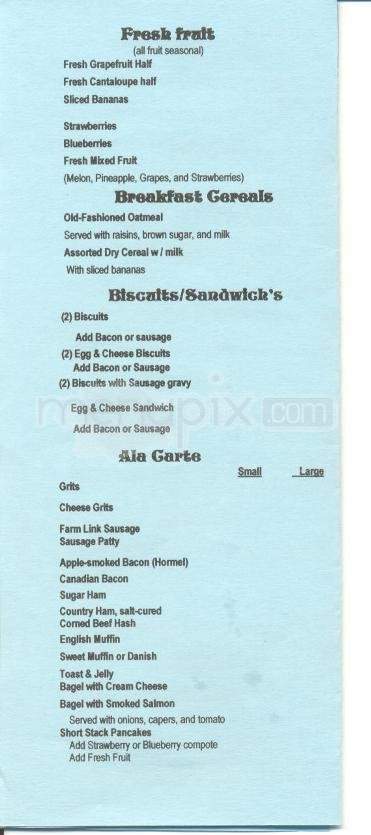 Stack's Pancakes - Hilton Head Island, SC menu_pic