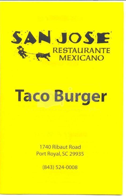 San Jose Mexican Restaurant - Shelbyville, IN menu_pic