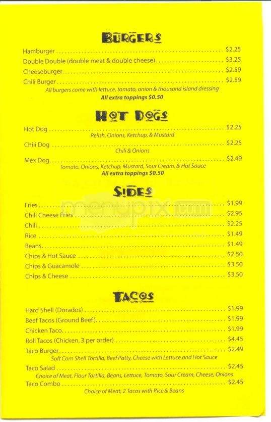 San Jose Mexican Restaurant - Shelbyville, IN menu_pic