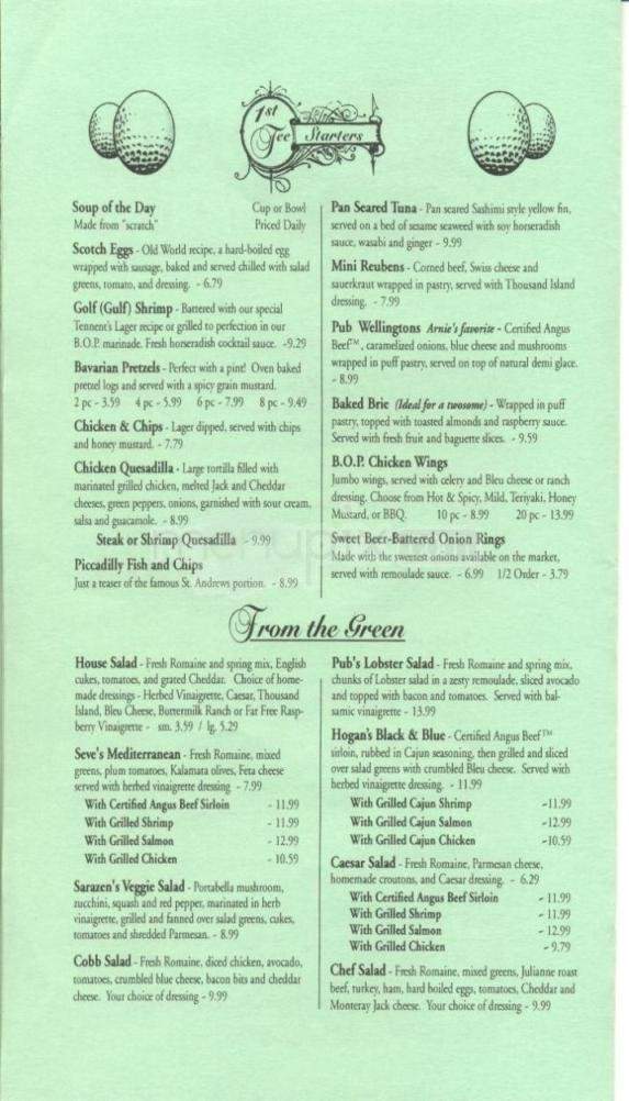 Daily Fare - Hilton Head Island, SC menu_pic